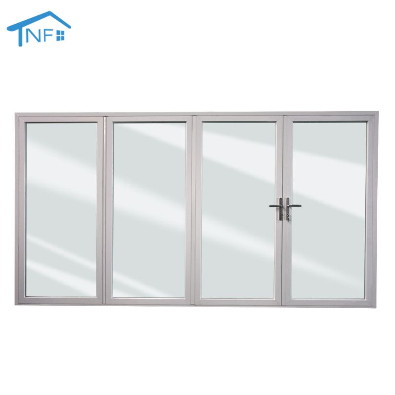 tri fold glass doors interior