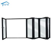 Morden Design Aluminum Entry Patio Door Metal French Folding Glass Door