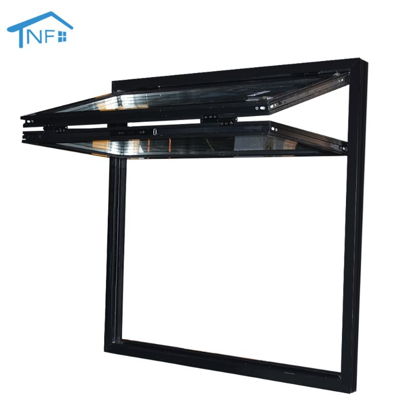 NFRC Aluminum Double Glass Bifold Window Folding Windows