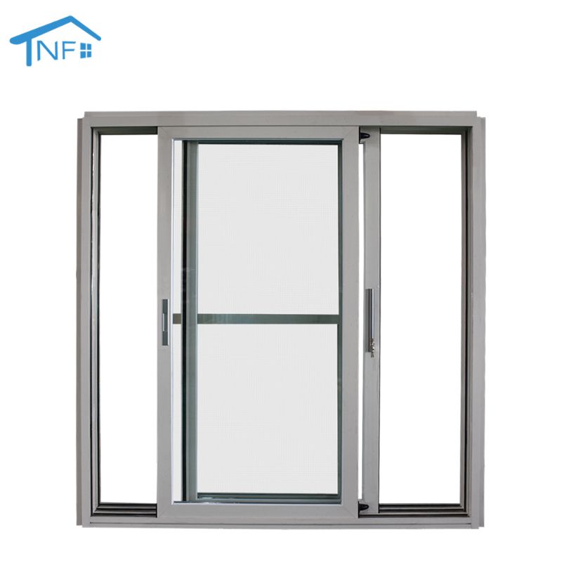 Custom Made Thermal Break Aluminum Modern Exterior Tempered Glass Sliding Door