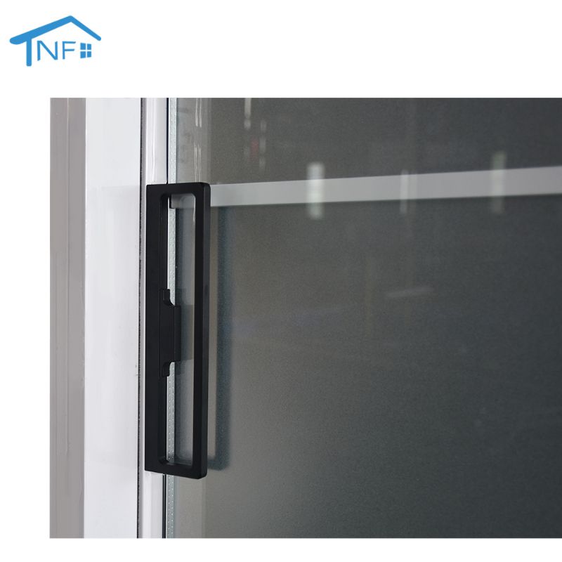 Foshan NF Custom Made Internal Black Glass Front Sliding Doors