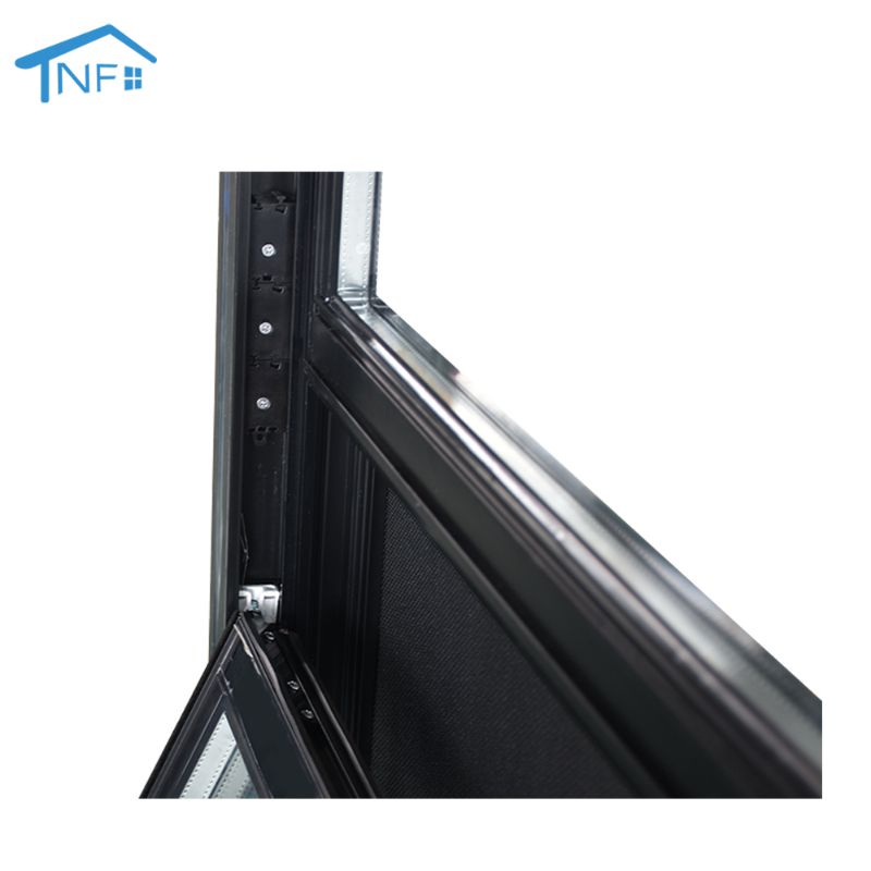 NF Exterior Black Thermal Break Aluminum Alloy Sliding Windows For Balcony