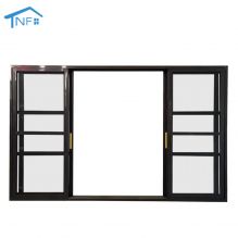 Foshan NF Custom Made Internal Black Glass Front Sliding Doors