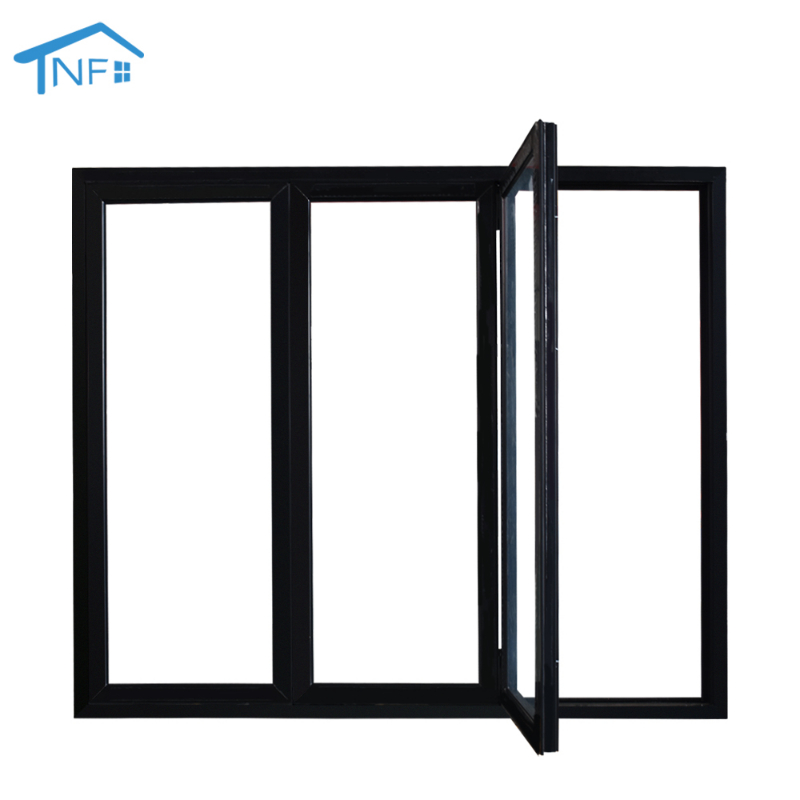 Foshan NF hurricane Impact Resistant Aluminum Glass Accordion Folding