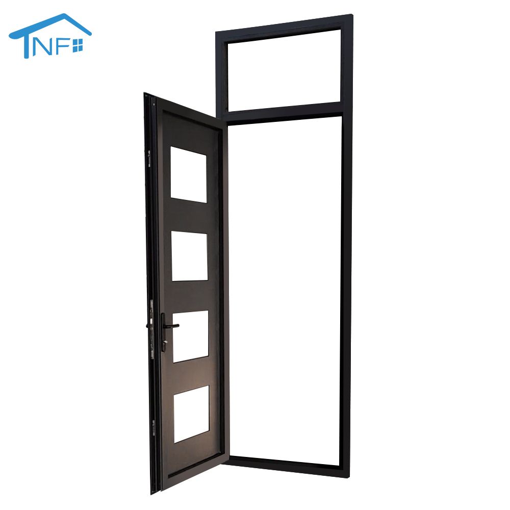 Big balcony villa double glazed system aluminium sliding glass casement door