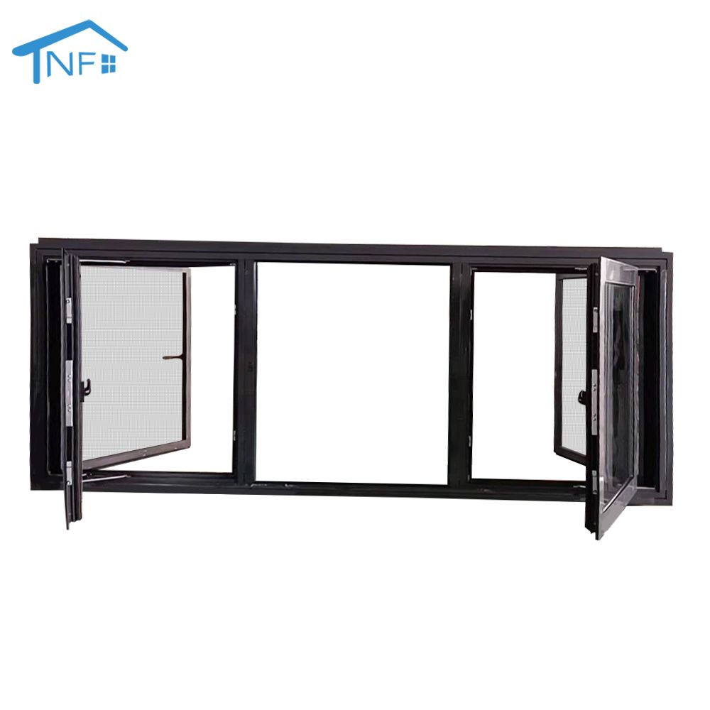 Export standard patio aluminum casement hinged glass window