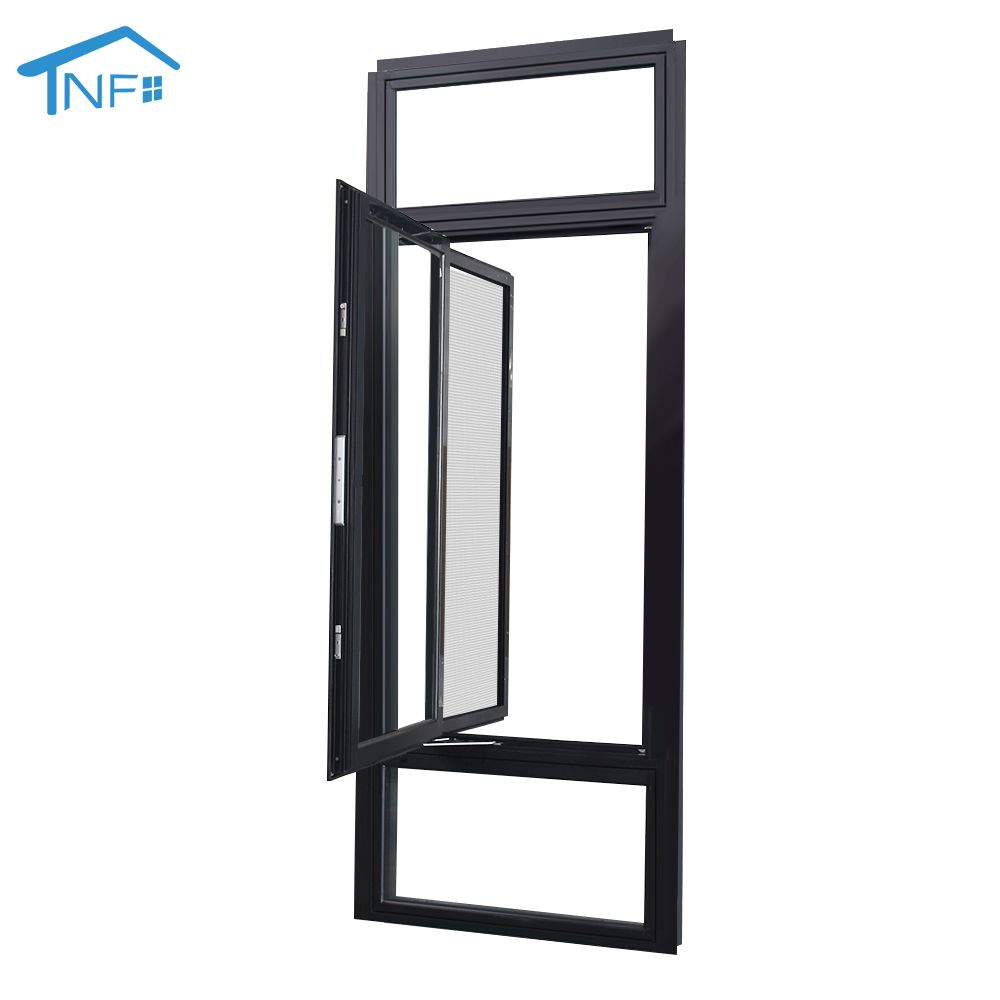 American standard big balcony aluminum exterior glass casement windows