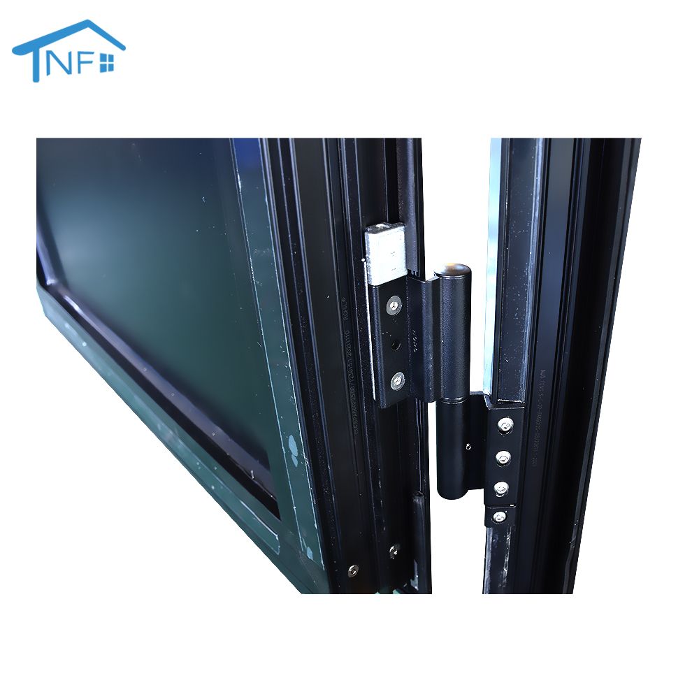 China supplier soundproof interior glass patio aluminium slim frame casement door