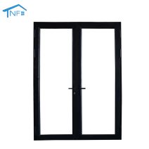 Exterior aluminum double glass french entry door swing casement door