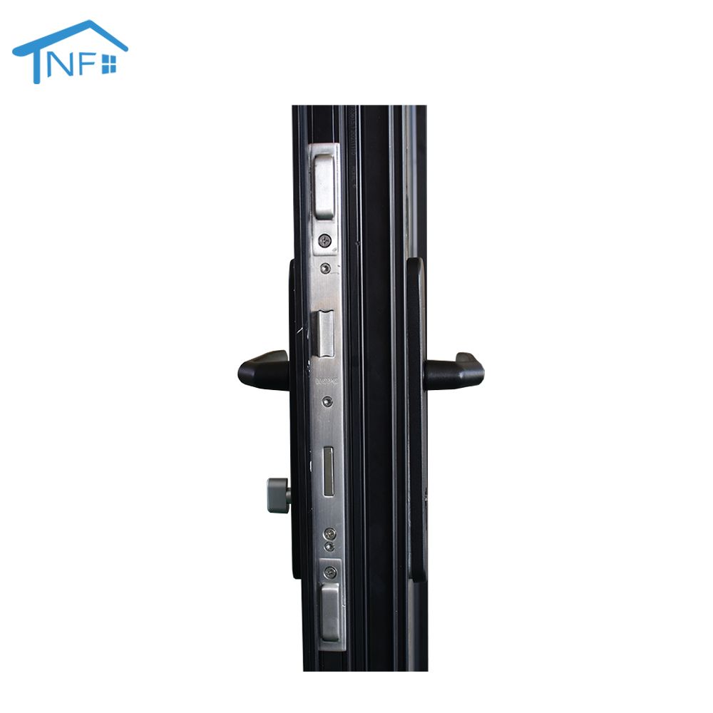 Exterior aluminum double glass french entry door swing casement door