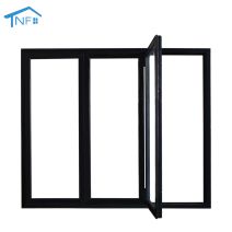 Luxury aluminum bi-fold glass window for house