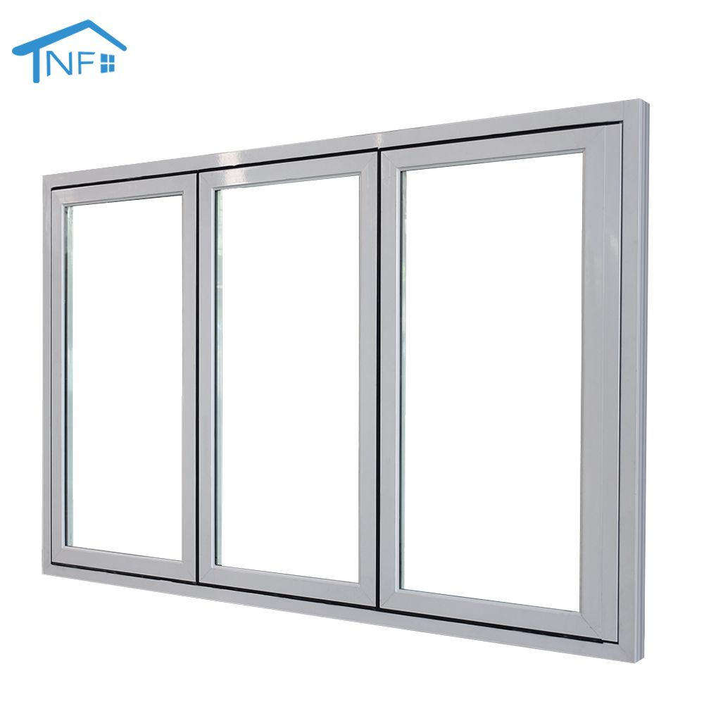 Commercial aluminum exterior noiseless aluminium window foldable