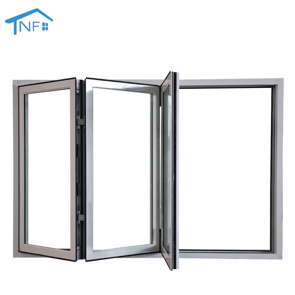 Commercial aluminum exterior noiseless aluminium window foldable