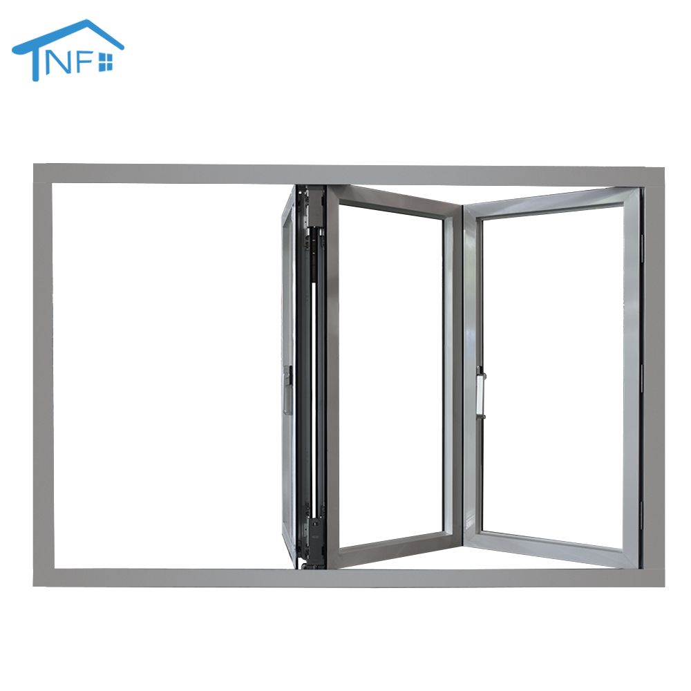 Commercial aluminum exterior noiseless aluminium window foldable