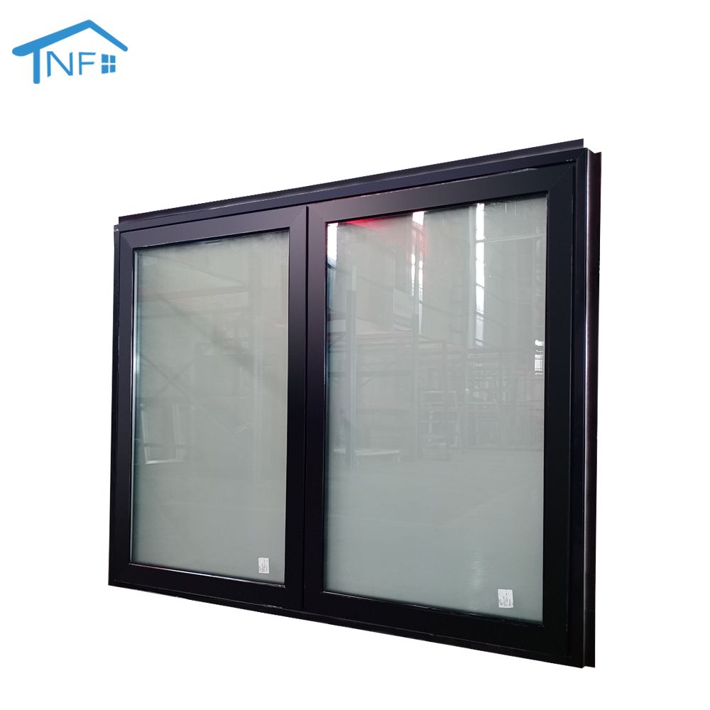 European style exterior front steel swing aluminum double glass casement windows