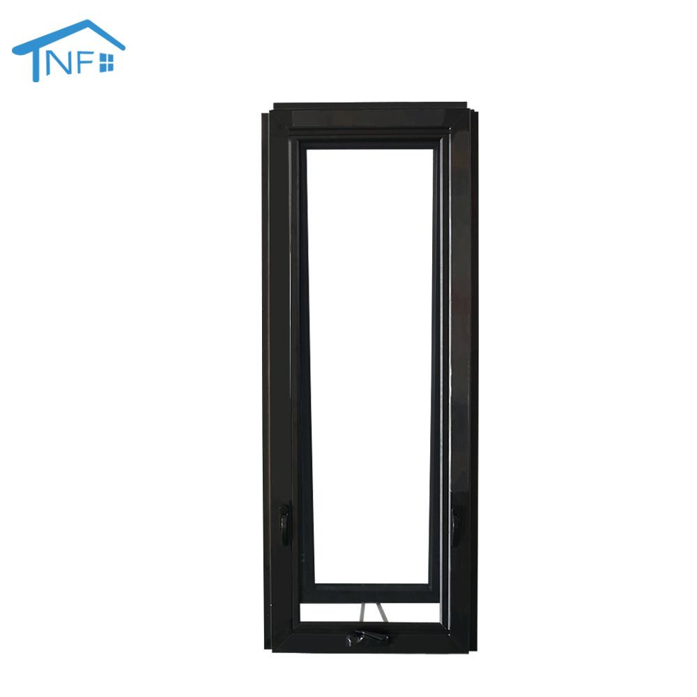 Wholesale american house solid glass window grill design swing out crank casement window