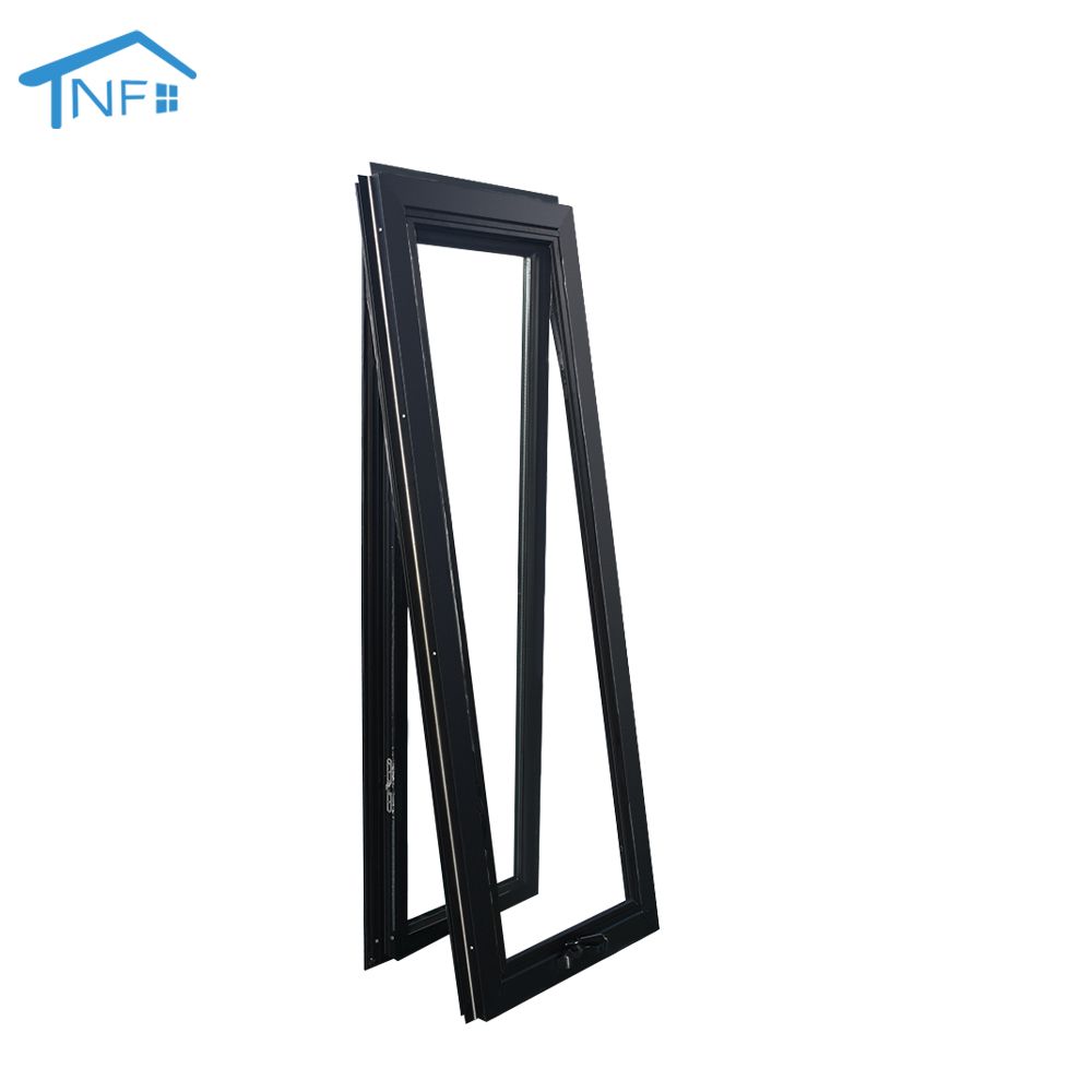 Wholesale american house solid glass window grill design swing out crank casement window