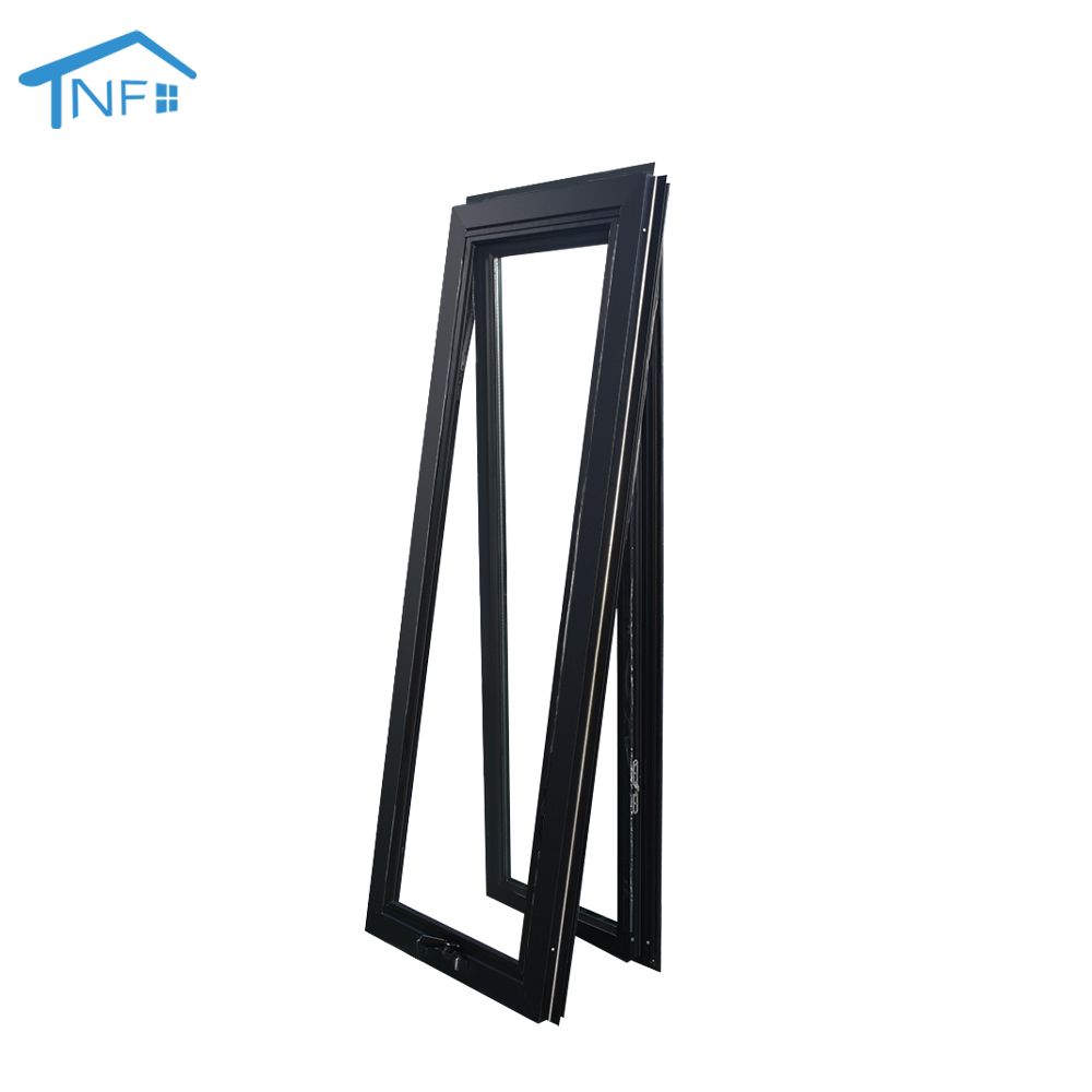 Wholesale american house solid glass window grill design swing out crank casement window