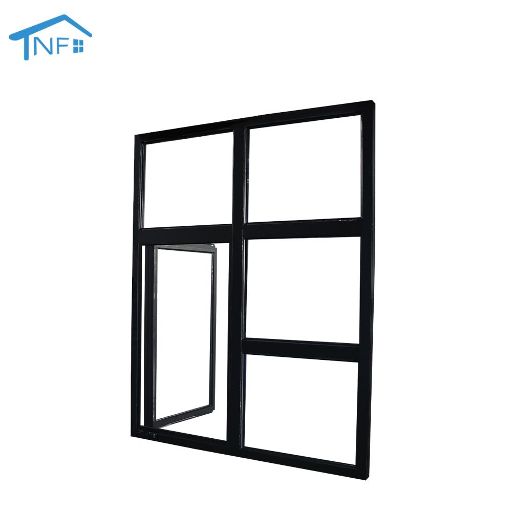 Aluminum windows doors thermal break tempered glasses american aluminium casement window