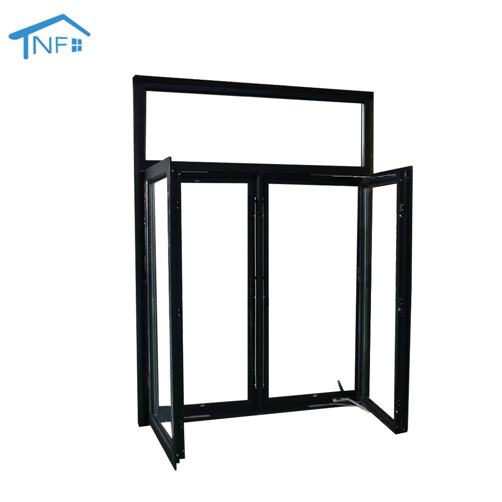 Modern new technology hand cranked upper aluminum alloy aluminum casement window