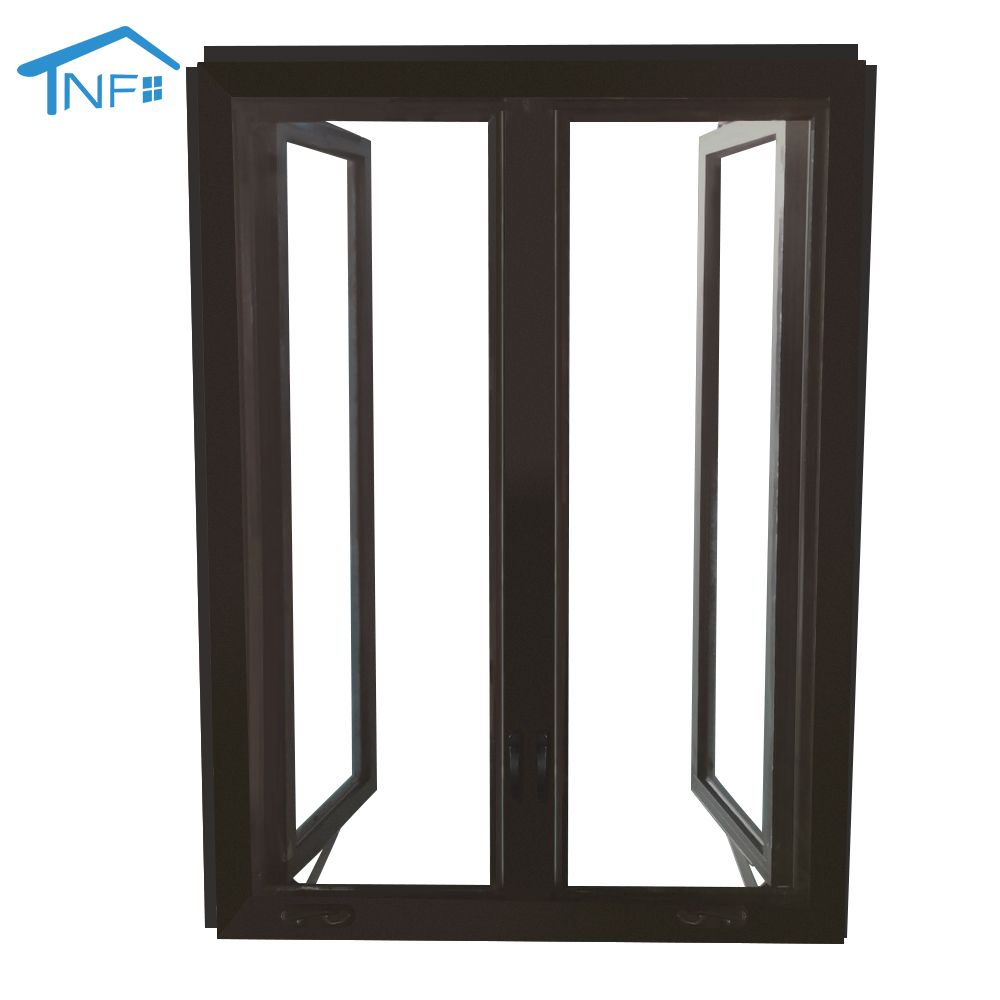 Tempered glasses american aluminum alloy casement window