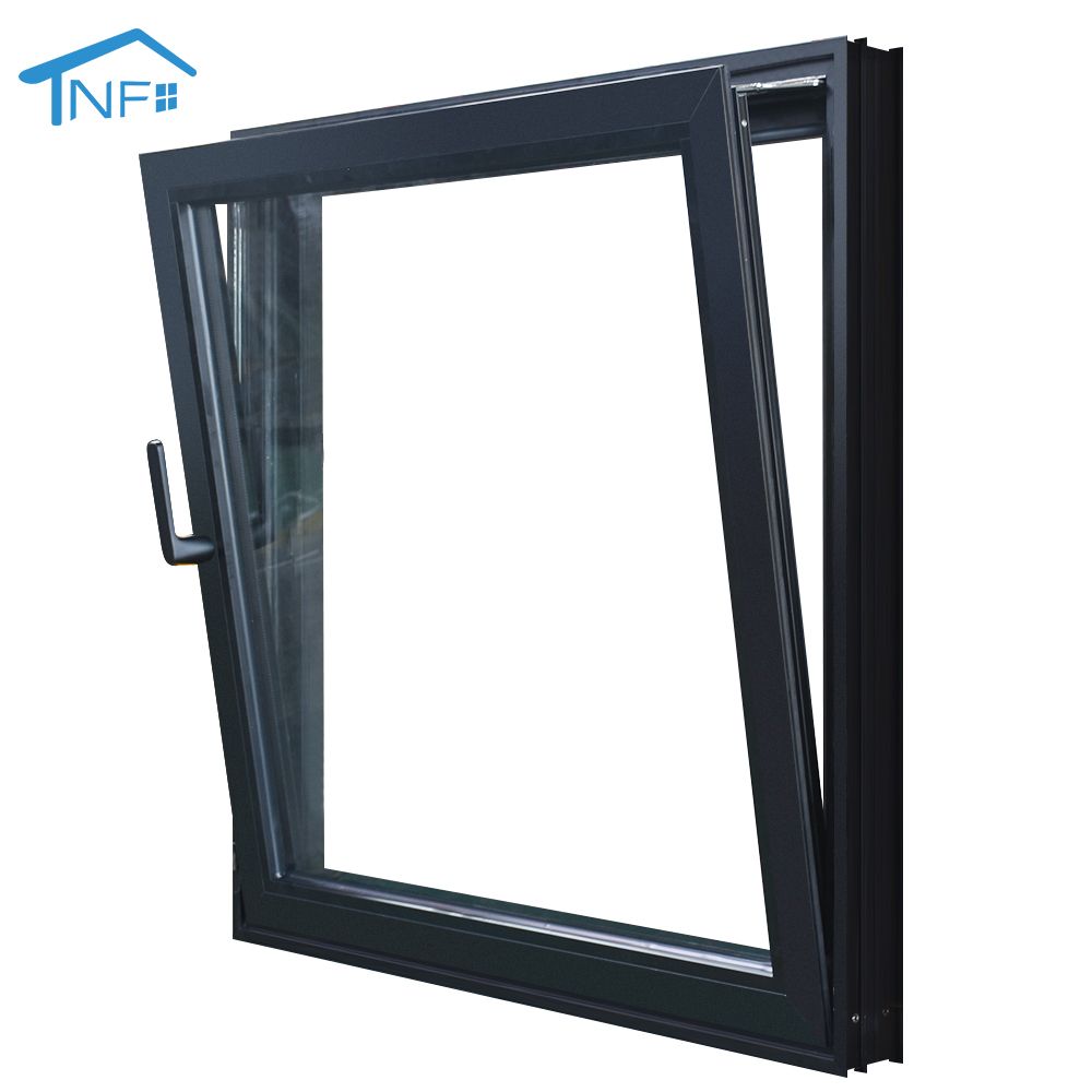 Aluminum alloy australian standard double glass aluminum soundproof tilt and turn window with for villa