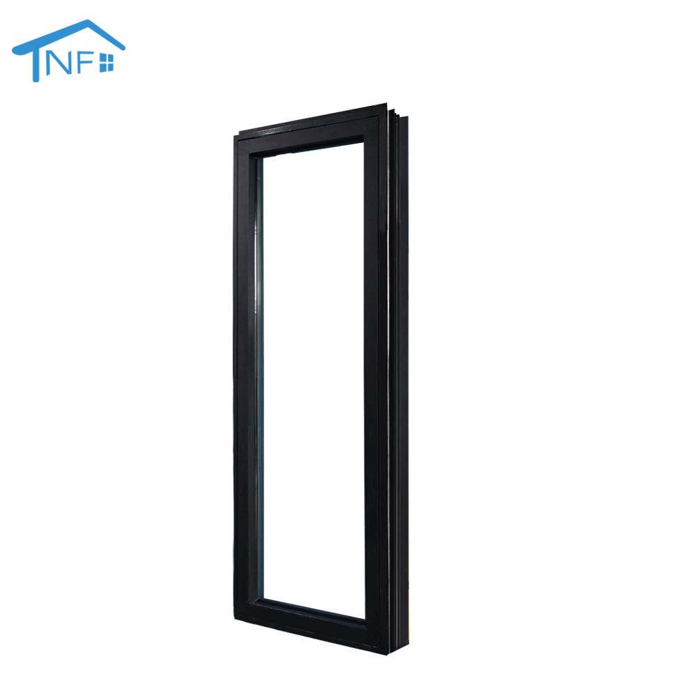 Soundproof insulation hurricane impact windows tempered glass aluminum casement window