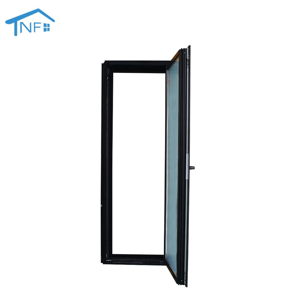 Soundproof insulation hurricane impact windows tempered glass aluminum casement window