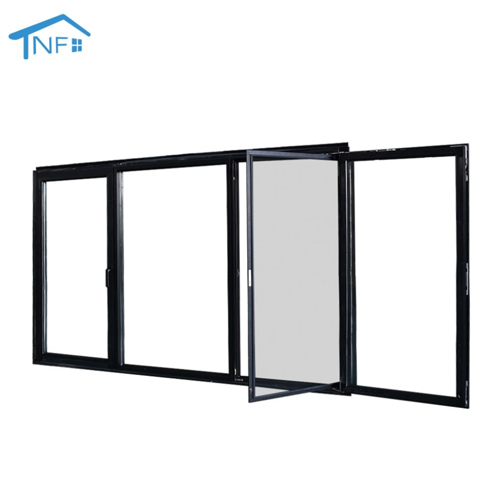 Simple design aluminum sliding window/casement aluminium tilt and turn window aluminium bi fold window fold up glass windows