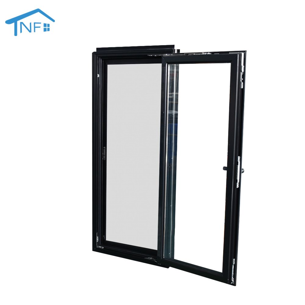 Australian standard soundproof thermal break double glass aluminum alloy tilt turn window