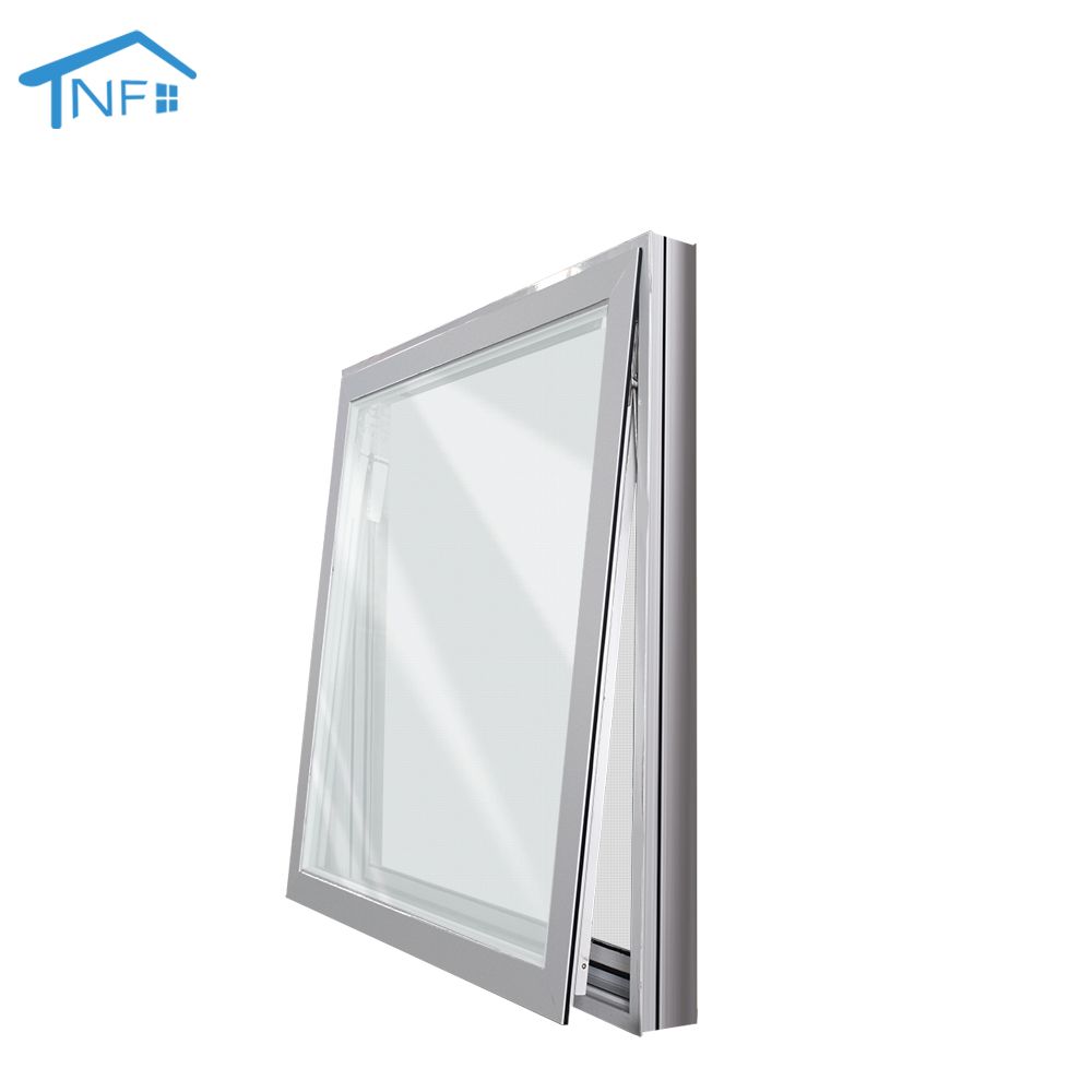 Aluminum customized factory modern american style top hung awning window