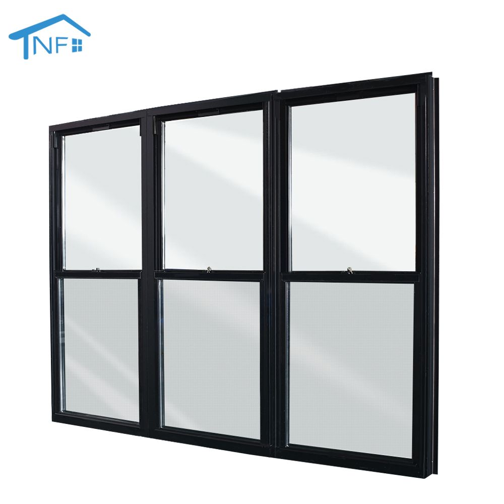 Customized factory price double windows single hung window