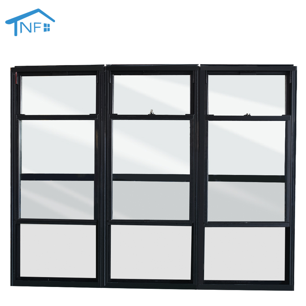 Customized factory price double windows single hung window