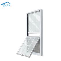 Aluminium double hung windows frosted glass vertical sliding window