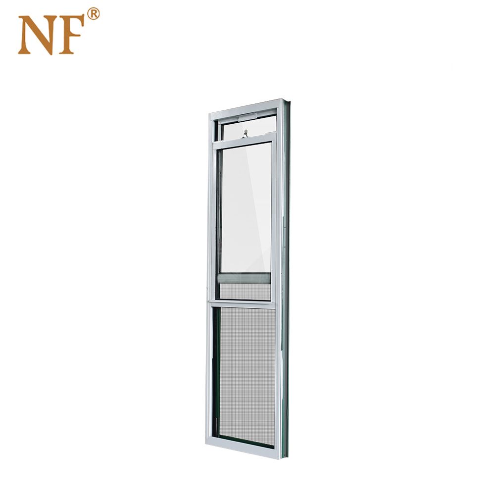 American design glass aluminum vertical up and down sliding window sash single  double suspension window