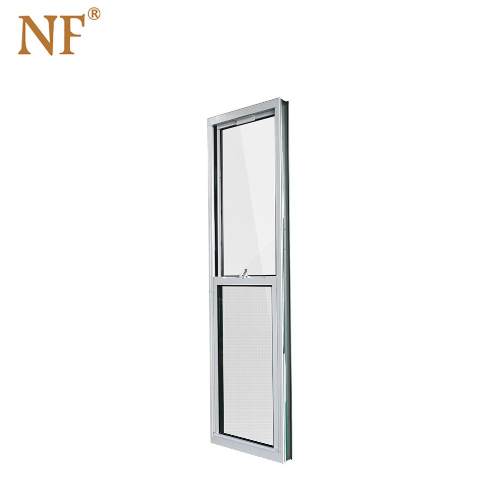 American design glass aluminum vertical up and down sliding window sash single  double suspension window