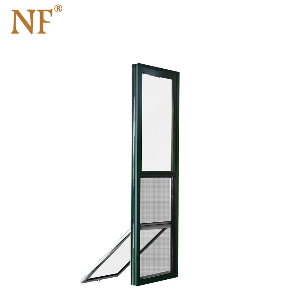 American design glass aluminum vertical up and down sliding window sash single  double suspension window