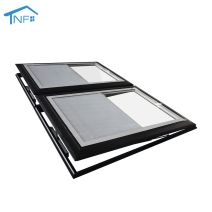 Aluminium tempered glass hurricane impact awning roof windows skylight window