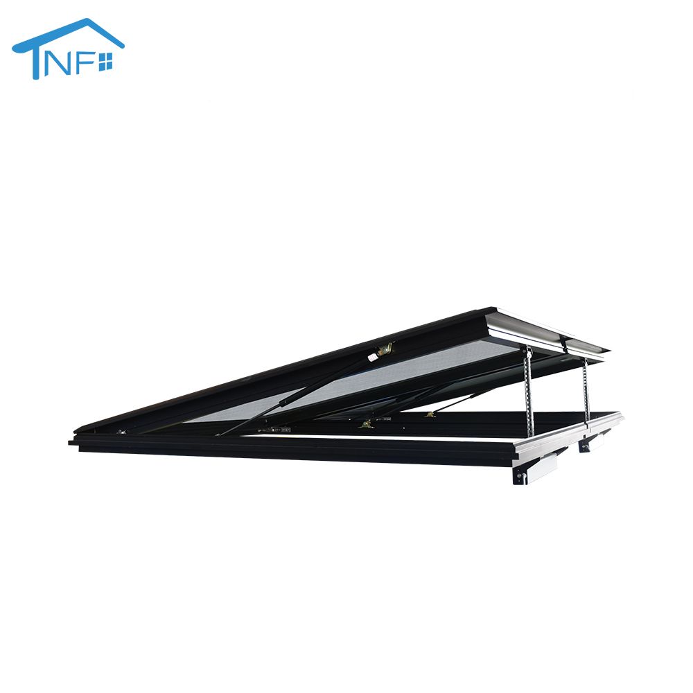 Aluminium tempered glass hurricane impact awning roof windows skylight window