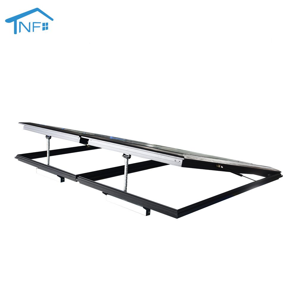 Aluminium tempered glass hurricane impact awning roof windows skylight window