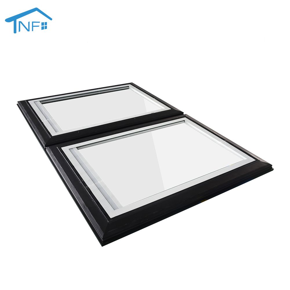 Aluminium tempered glass hurricane impact awning roof windows skylight window