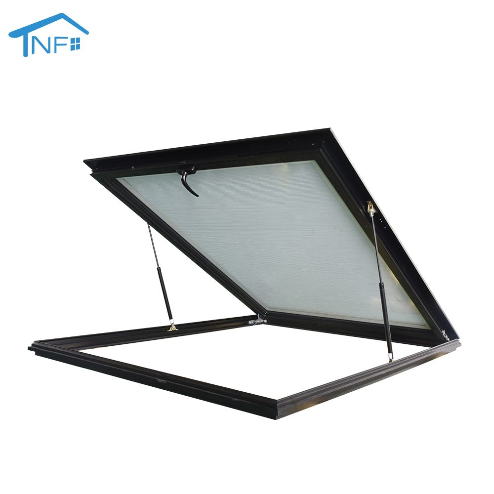 Aluminum skylight glass automatic roof window skylight roof window support for custom