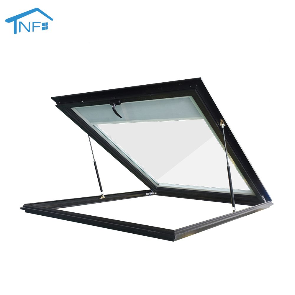 Aluminum skylight glass automatic roof window skylight roof window support for custom