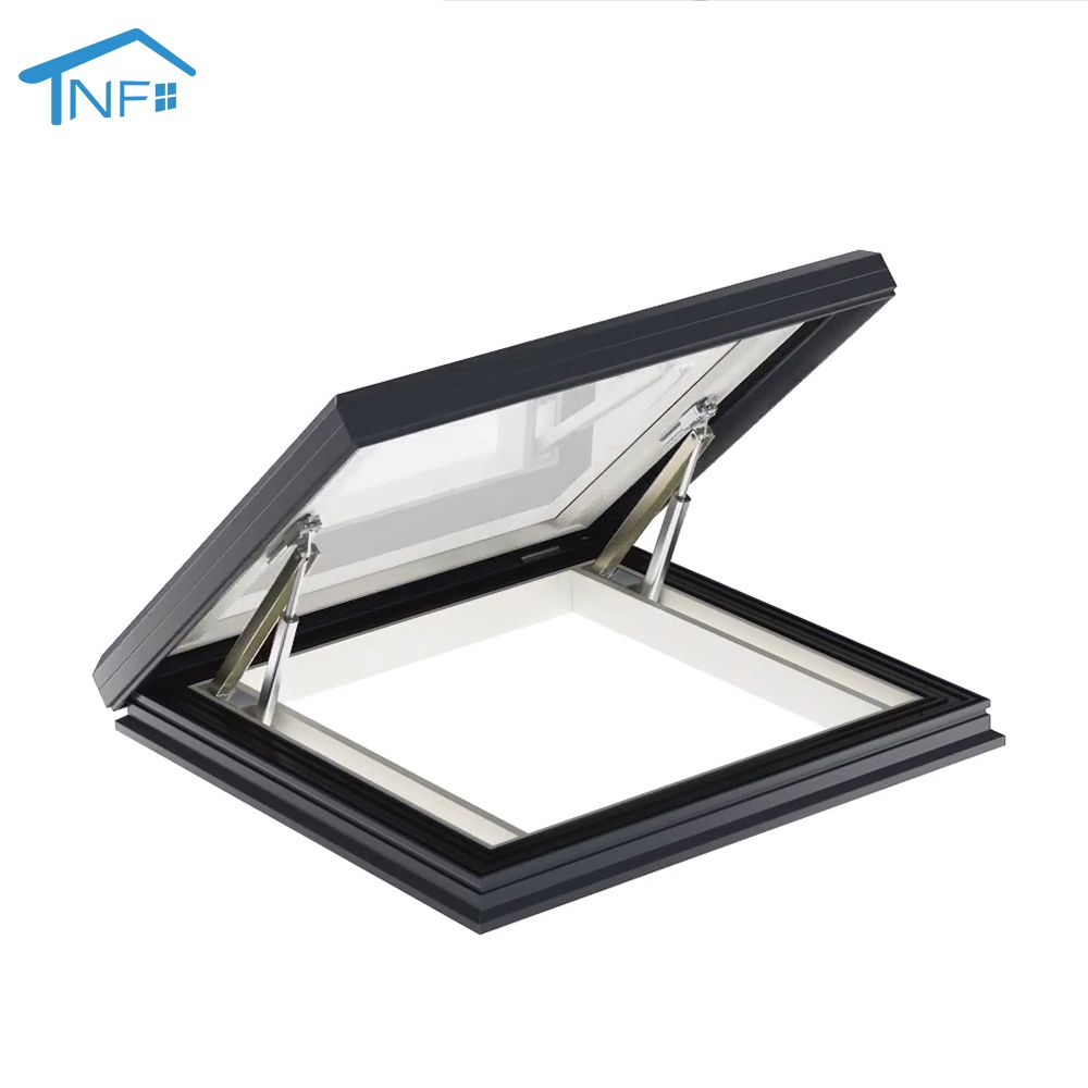 Customized new design electric aluminum auto skylight house opened roof window