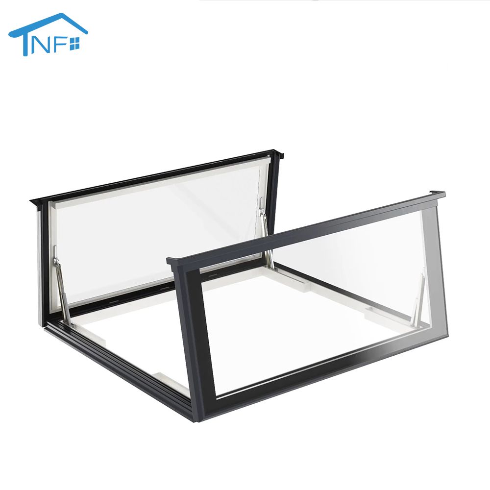 Customized new design electric aluminum auto skylight house opened roof window