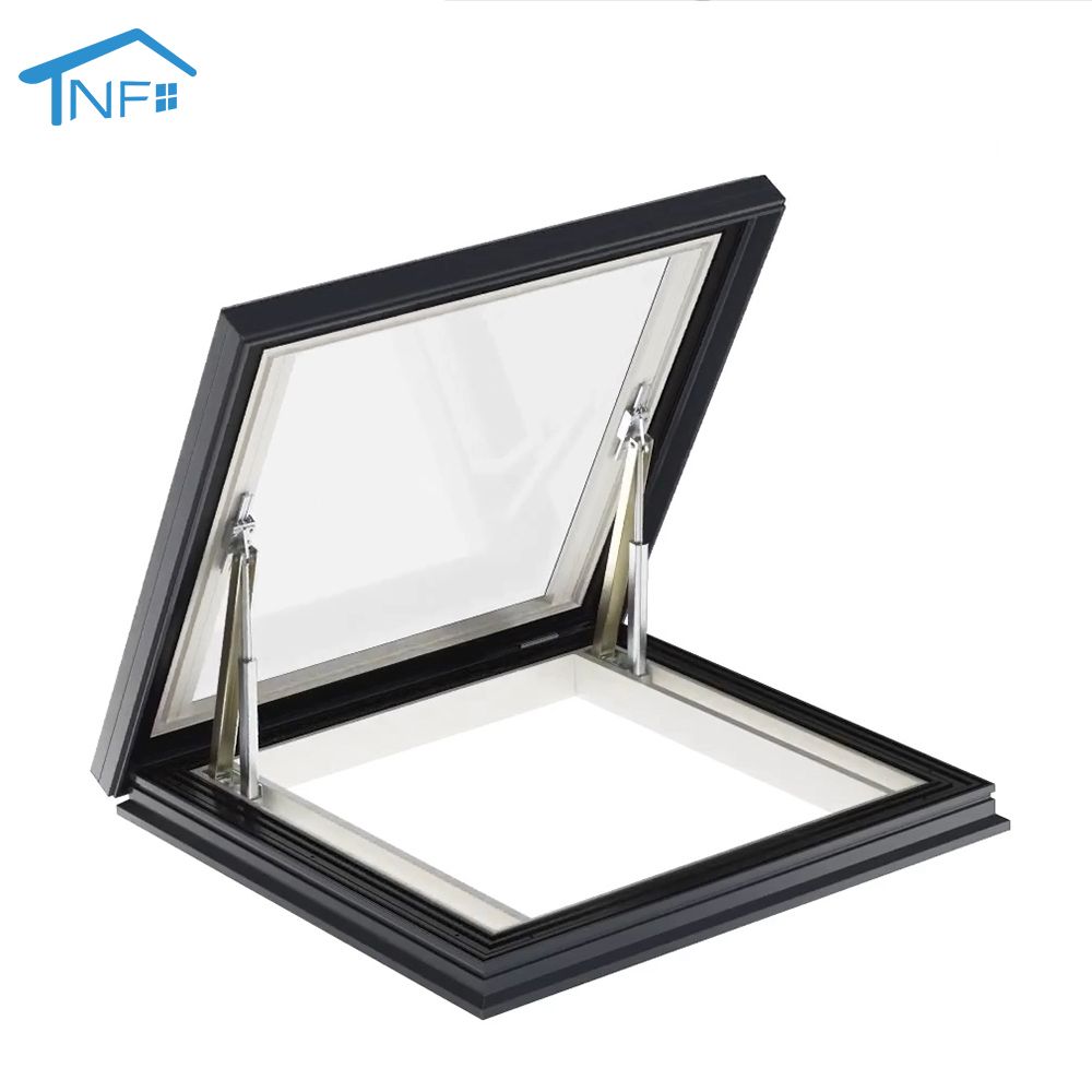 Customized new design electric aluminum auto skylight house opened roof window