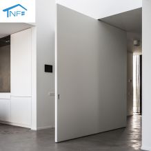 Customized front main entrance solid door with glass sidelights option villa swing pivot doors