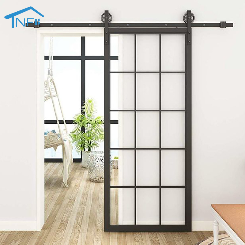 2022 Hot sale cheap price soundproof interior Aluminum Sliding Barn Doors